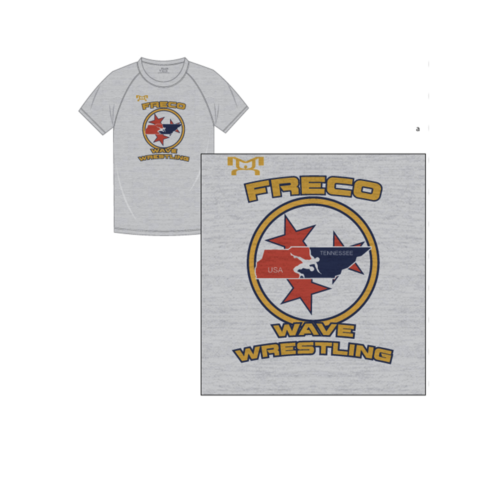 Wave Wrestling Sublimated Freestyle Decal T-Shirt