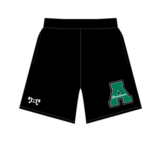 Ashbrook High School Custom Black Mesh Shorts