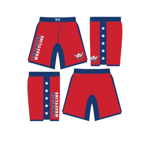 BTS Lancaster Red Custom Fight Shorts