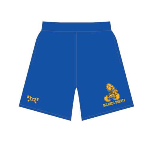 Dolores Huerta Preparatory High School Custom Blue Mesh Shorts