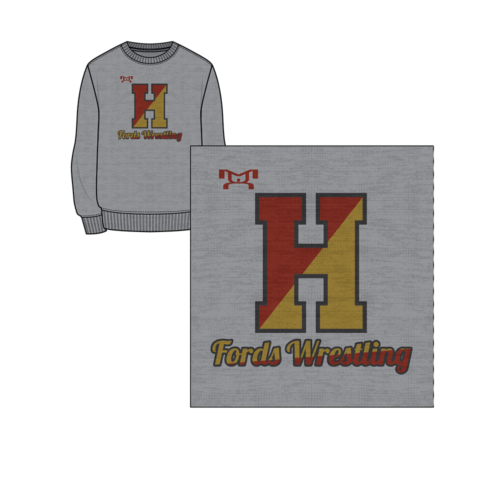 Haverford Sublimated Grey Crewneck