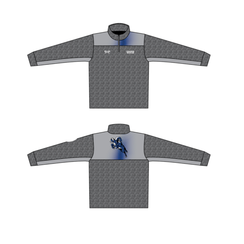 Kennebunk Wrestling Heathered Grey Quarter Zip  (Heathered fabric may vary in color & texture)