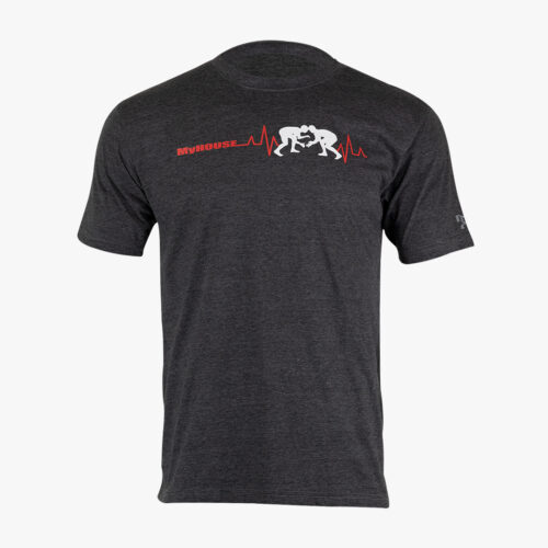 MyHOUSE Wrestler Pulse Red T Shirt (UNISEX) - Image 2