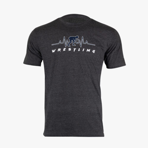 Wrestling Pulse Navy T Shirt (UNISEX) - Image 2