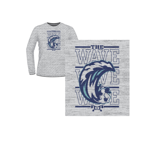Wave Wrestling Club FL Sublimated  Decal Long Sleeve
