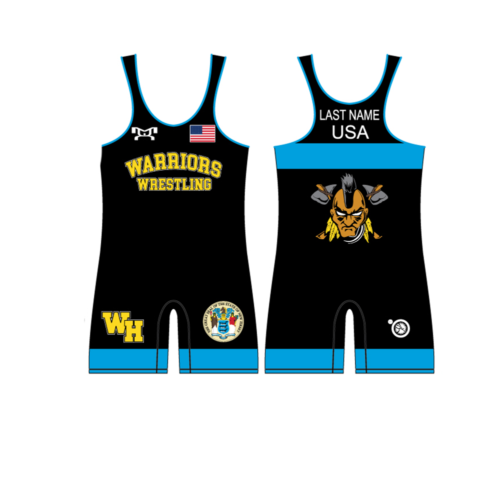 Warriors Wrestling Club Blue Singlet