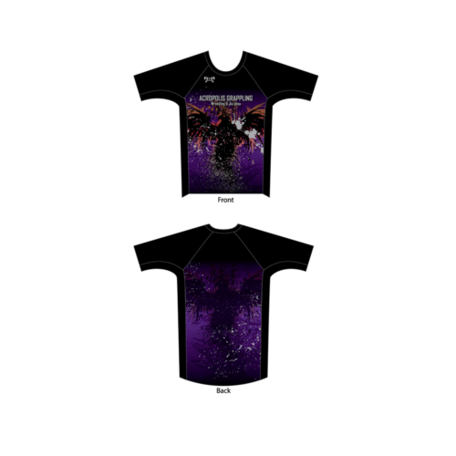 Acropolis Grappling Custom Purple Compression Shirt