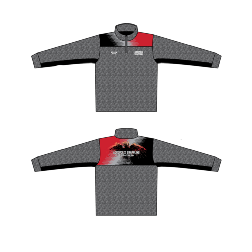 Acropolis Grappling Custom Heathered Quarter Zip  (Heathered fabric may vary in color & texture)