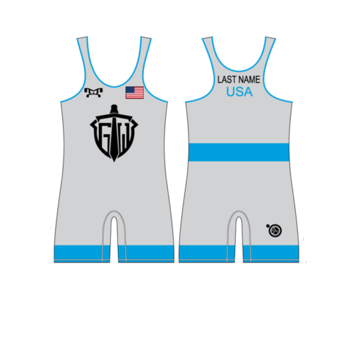 Gladiator Wrestling Club Custom Blue Singlet