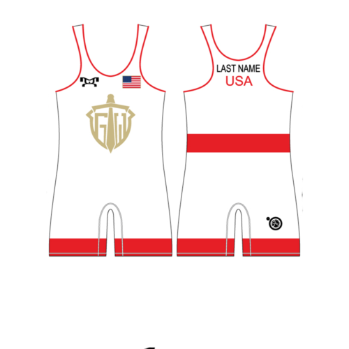 Gladiator Wrestling Club Custom Red Singlet