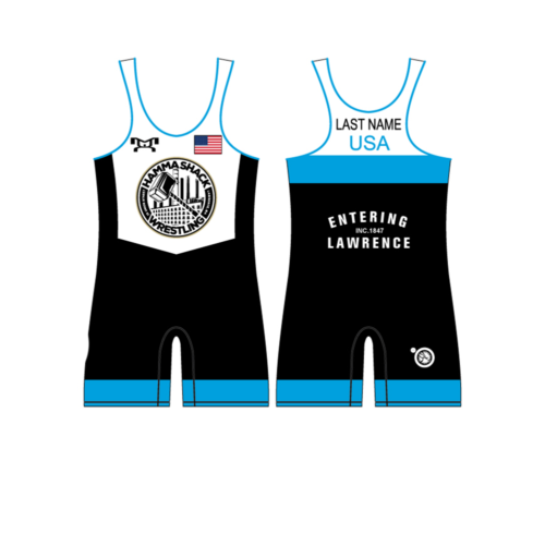 Hamma Shack Wrestling Club Custom Blue Singlet