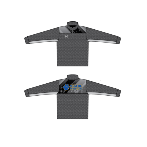 Maple Shade Custom Heathered Royal Quarter Zip  (Heather fabric may vary in color & texture)