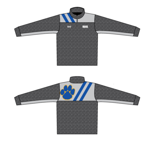 Maple Shade Custom Heathered Grey Quarter Zip  (Heather fabric may vary in color & texture)