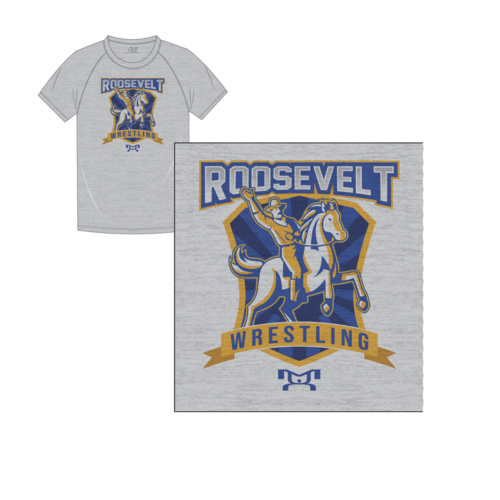 Roosevelt HS Roughriders Custom Sublimated Decal T Shirt