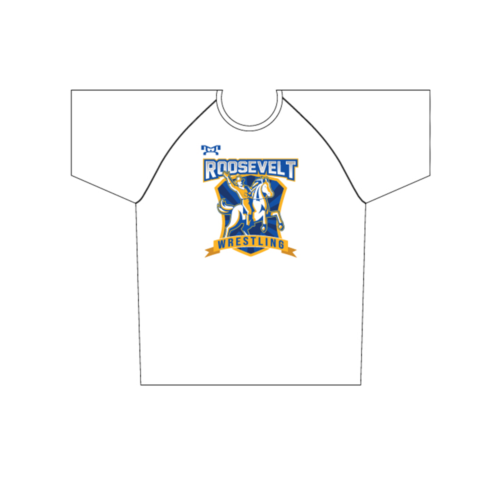 Roosevelt HS Roughriders Sublimated White Dri-Fit T-Shirt