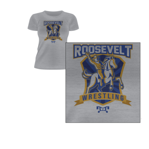 Roosevelt HS Roughriders Custom Sublimated Decal Decal Women T-Shirt