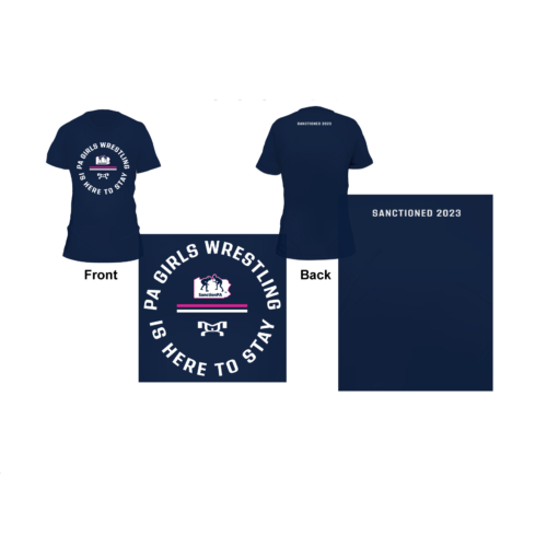SANCTION PA Custom Navy Circle T-Shirt
