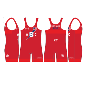 Saratoga Wrestling Club RED Singlet