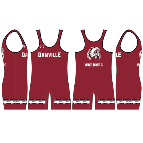 Danville Warriors With Logo On Back Men's Singlet 2024