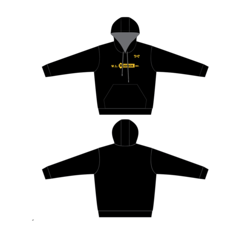 W.L Roenigk Inc Sublimated Black Custom Hoodie