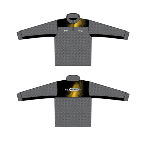 W.L Roenigk Inc Custom Heathered Quarter Zip  (Heather fabric may vary in color & texture)