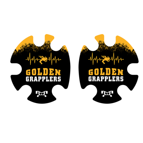 Knik Golden Grapplers Custom  Head Gear Decal
