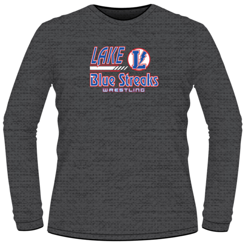 Lake Blue Streaks Wrestling Custom Heat Press Long Sleeve