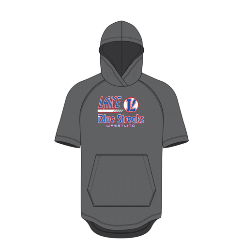 Lake Blue Streaks Wrestling Short Sleeve Hoodie