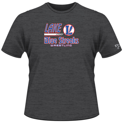 Lake Blue Streaks Wrestling Custom Heat Press T Shirt