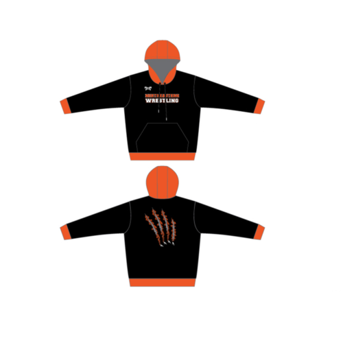 Northeastern Bobcats Sublimated Black & Orange Hoodie