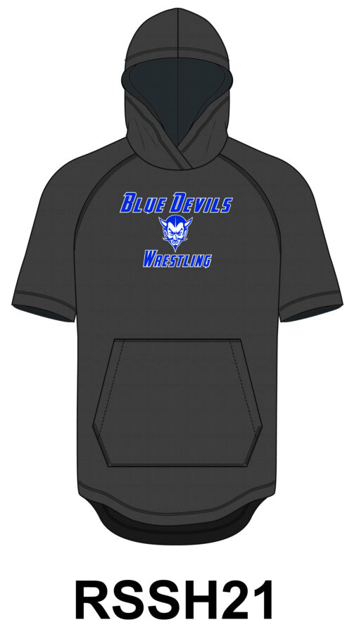 Blue Devils  Short Sleeve Hoodie