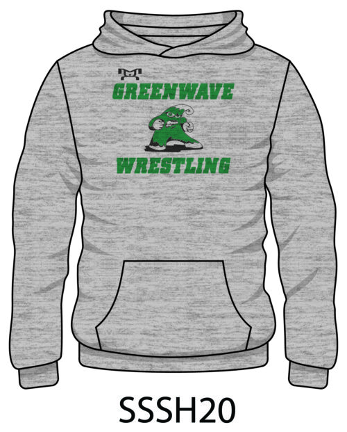 Ashbrook High School Sublimated Decal Grey Hoodie
