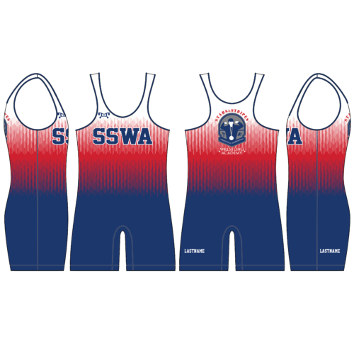 Stars and Stripes Wrestling Academy Faded Singlet 2024