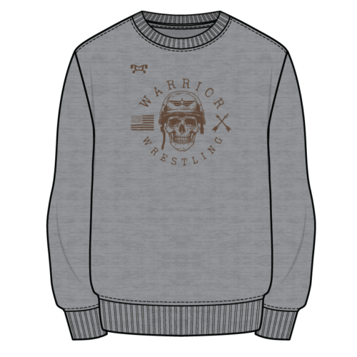 Warrior wrestling PA Sublimated Decal Grey Crewneck 2023