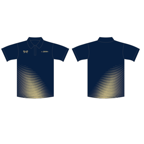 W.L Roenigk Inc Custom Navy Custom Polo