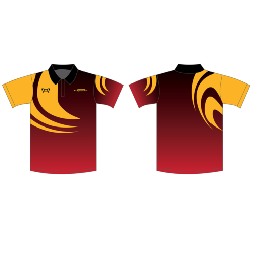 W.L Roenigk Inc Custom Red & Gold Custom Polo
