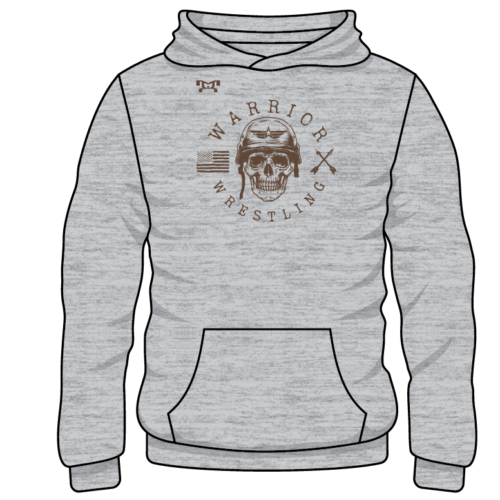 Warrior wrestling PA Custom Sublimated Decal Grey Hoodie 2023