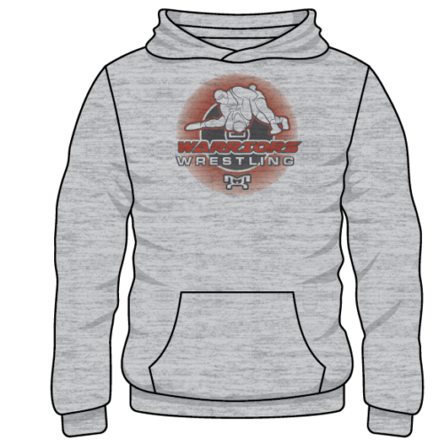 Bristol High School  Custom Sublimated Decal Grey Hoodie