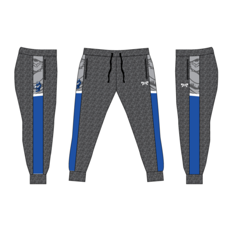 Berlin Brothersvalley Custom Blue & Grey Joggers    (Heathered fabric may vary in color & texture)