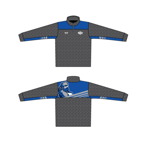 Berlin Brothersvalley Custom Blue Mountaineer Heathered Quarter Zip  (Heathered fabric may vary in color & texture)