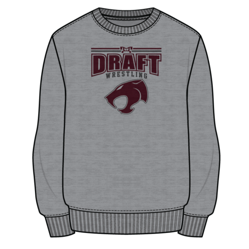 Stuart Draft  Sublimated Decal Grey Crewneck 2024