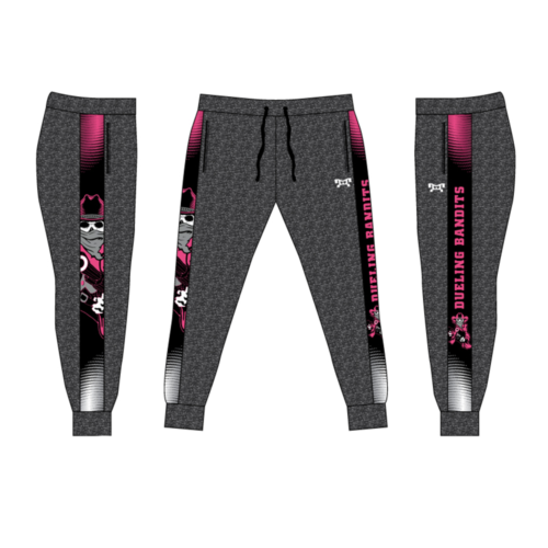 Dueling Bandits Custom Pink Joggers  (Heathered fabric may vary in color & texture)