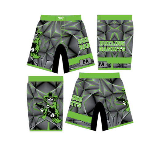 Dueling Bandits Custom Grey Fight Shorts