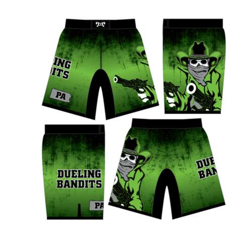 Dueling Bandits Custom Black Fight Shorts