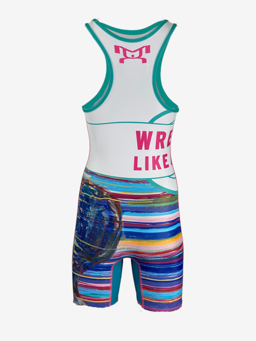 Wrestle Like A Girl Birthday Women's Singlet - Image 4