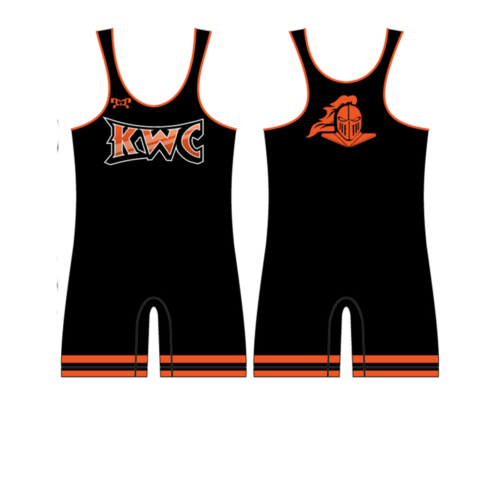 Knightmare Wrestling Black Custom  Singlet