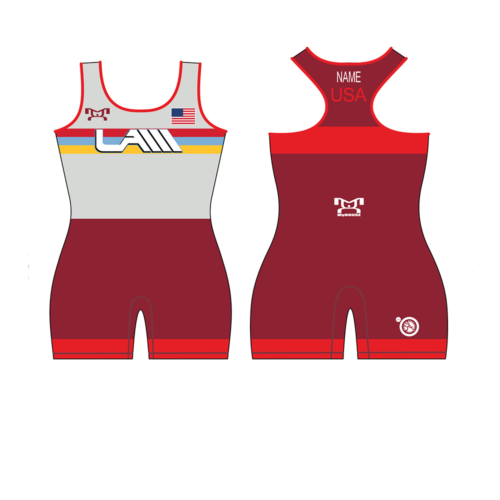Lancaster Alliance Wrestling  Women's Red Freestyle Singlet
