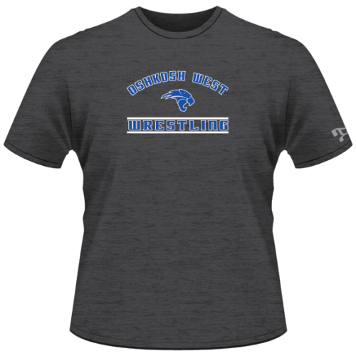 Oshkosh West Custom Grey Heatpress T-Shirt