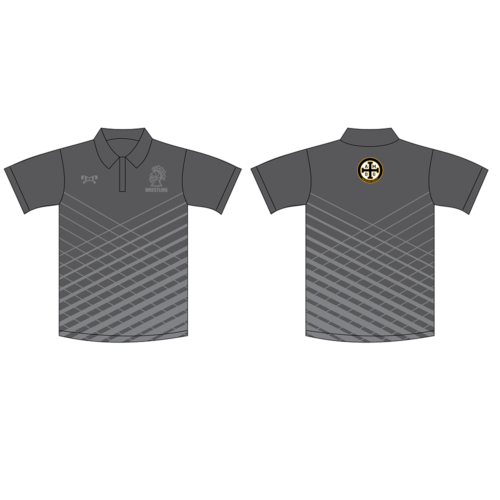 McQuaid HS  Custom Polo Grey Shirt
