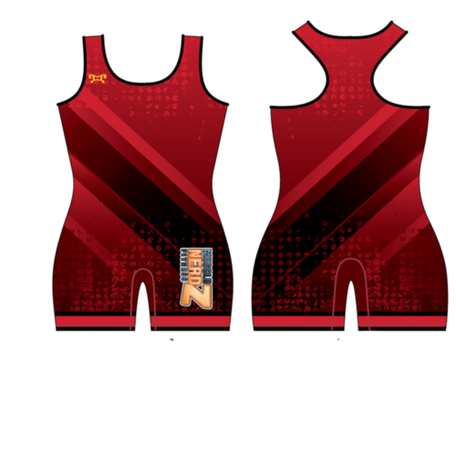 Muscle Nerdz  Women's Red Custom Singlet